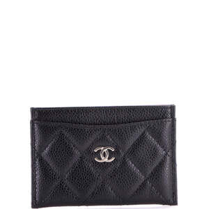 Chanel Classic Card Holder Quilted Caviar